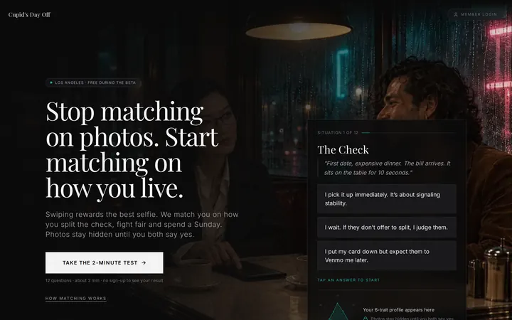 Cupid's Day Off — homepage